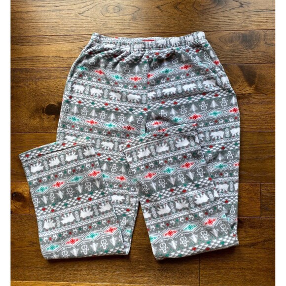 Wondershop Size Medium Gray Polar Bear Holiday Christmas Winter Pajama Pants - Picture 3 of 6